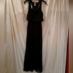 M alya blank sheer tank dress with shorts built in underneath